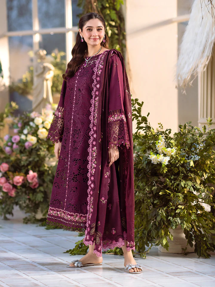 Luxurious Gulfraz lawn fabric, product 106 - A, showcased in a high-quality image featuring its rich texture and vibrant color.
